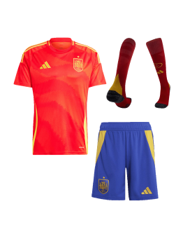 [Super Replica] Spain Home Full Kit(Jersey+Shorts+Socks) Euro 2024