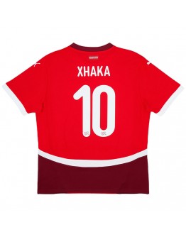 Xhaka #10 Switzerland Home Jersey Euro 2024