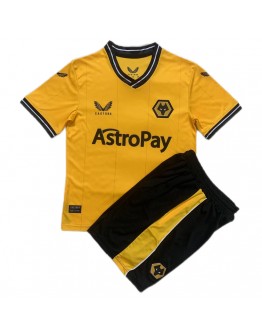 Kids Wolves Home Kit Jersey+Shorts 2023/24